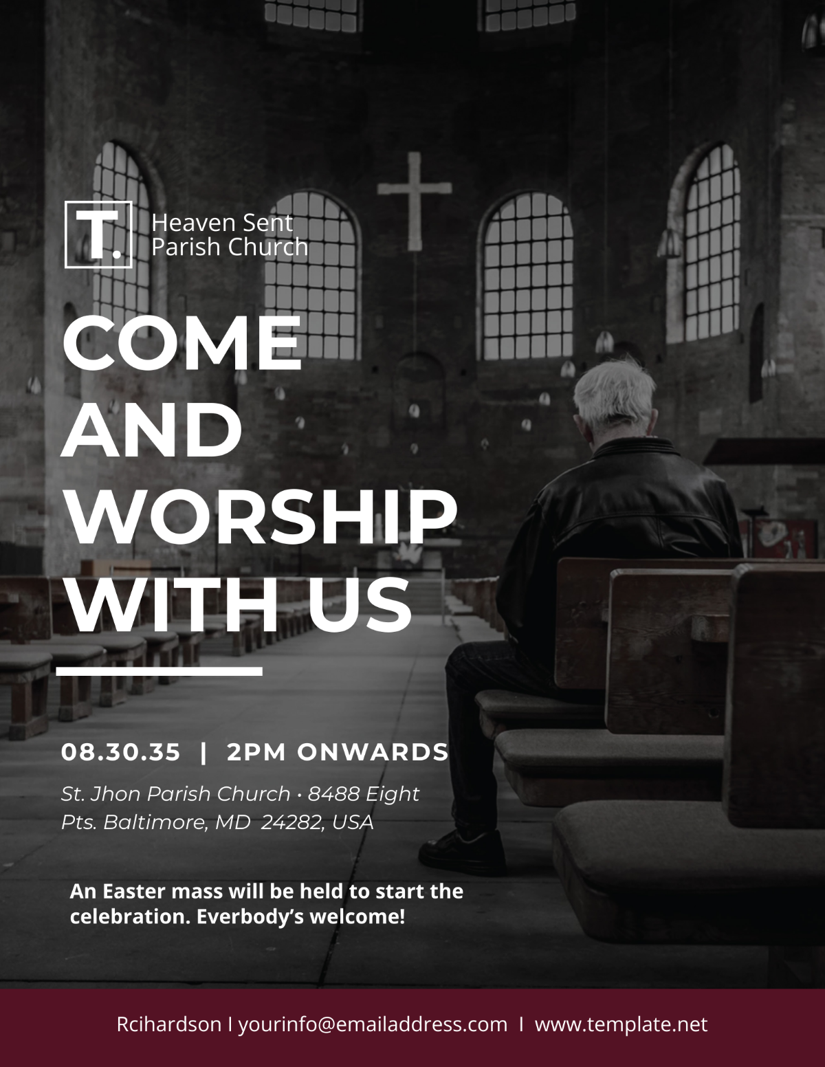 Modern Faith-Based Flyer Template - Edit Online & Download