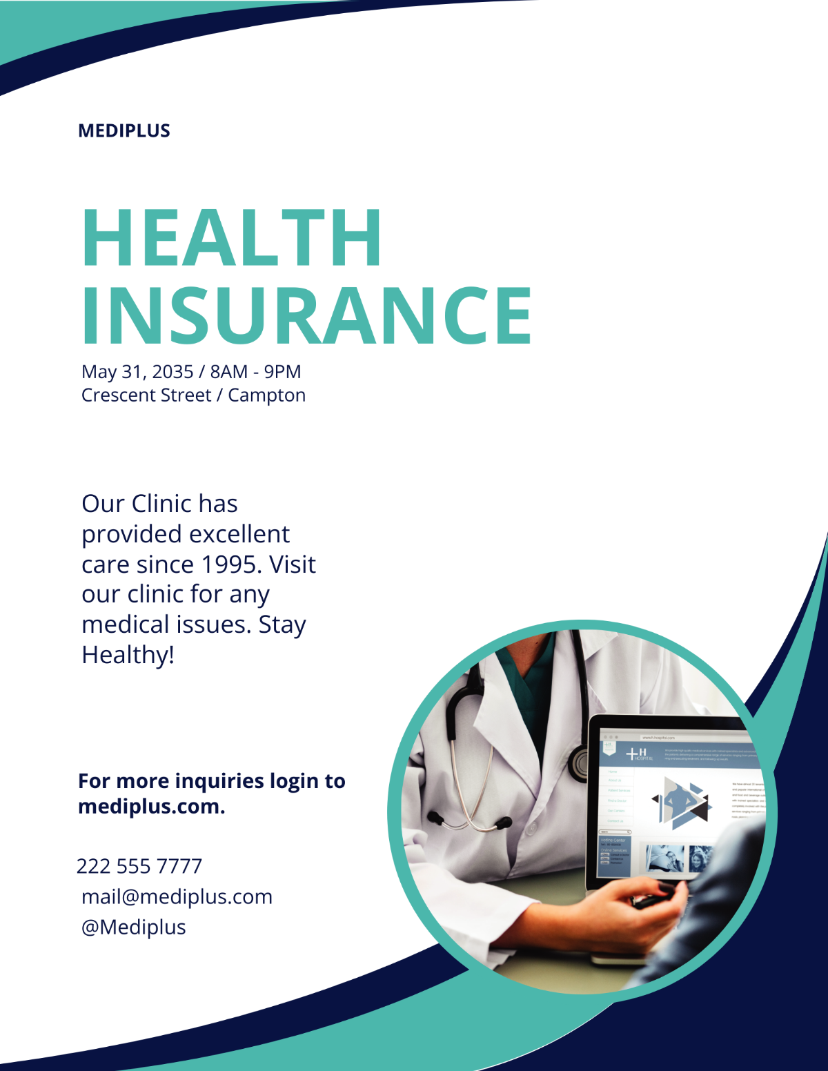 Health Insurance Company Flyer Template - Edit Online & Download