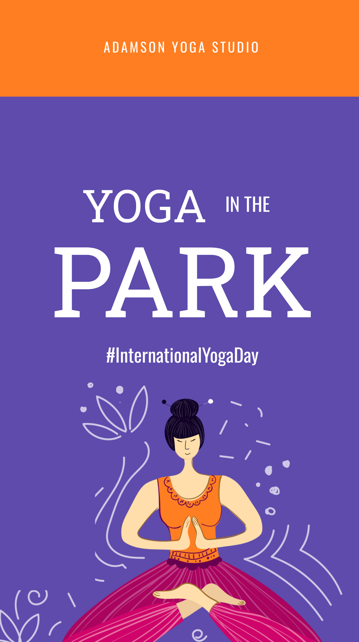 International Yoga Day Instagram Story Template