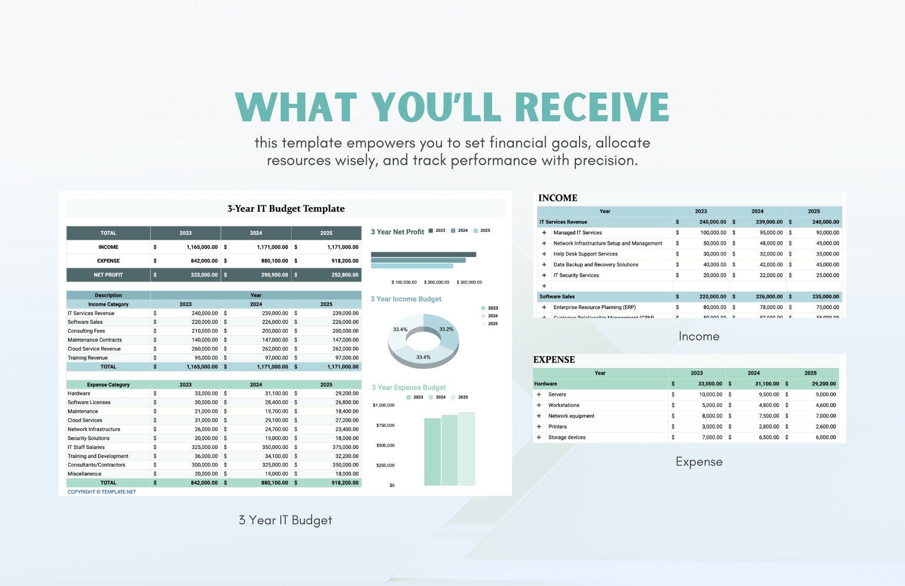 3-Year IT Budget Template