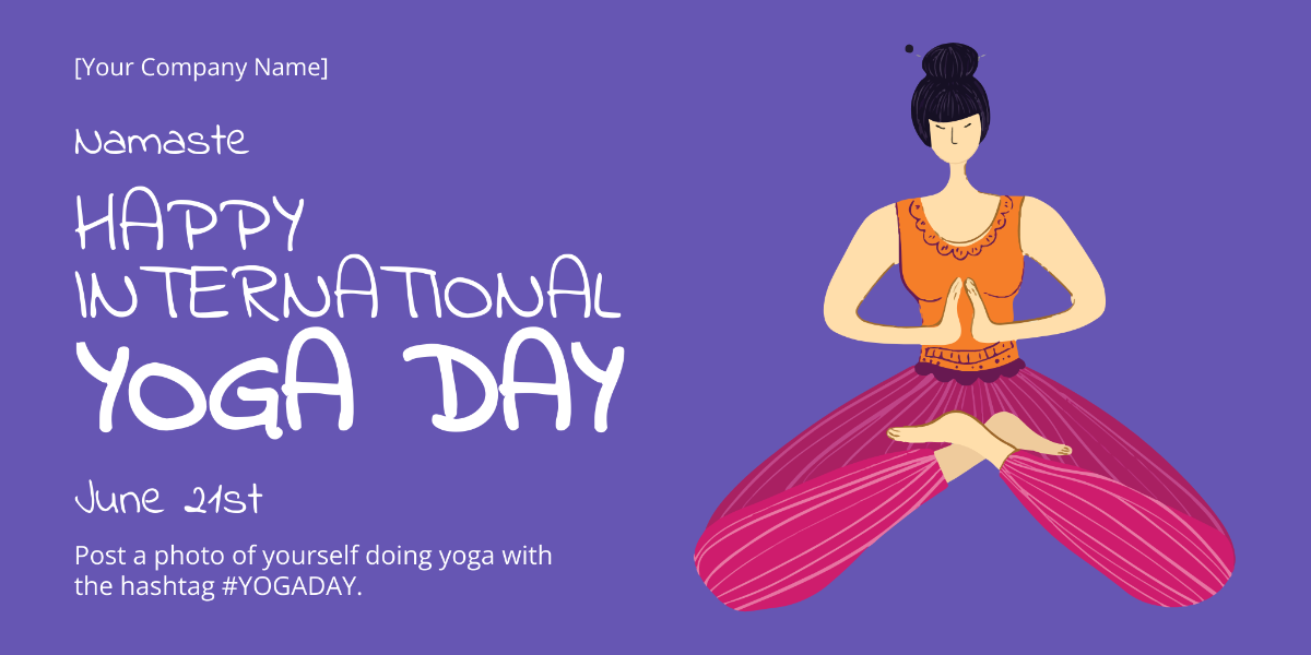International Yoga Day Twitter Post