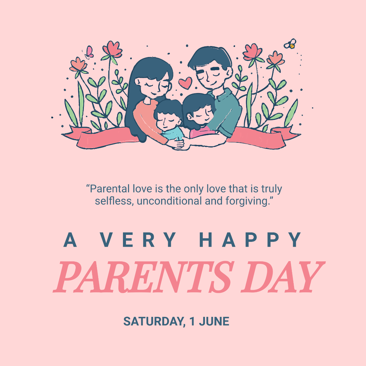 Free Parents Day Instagram Post Template