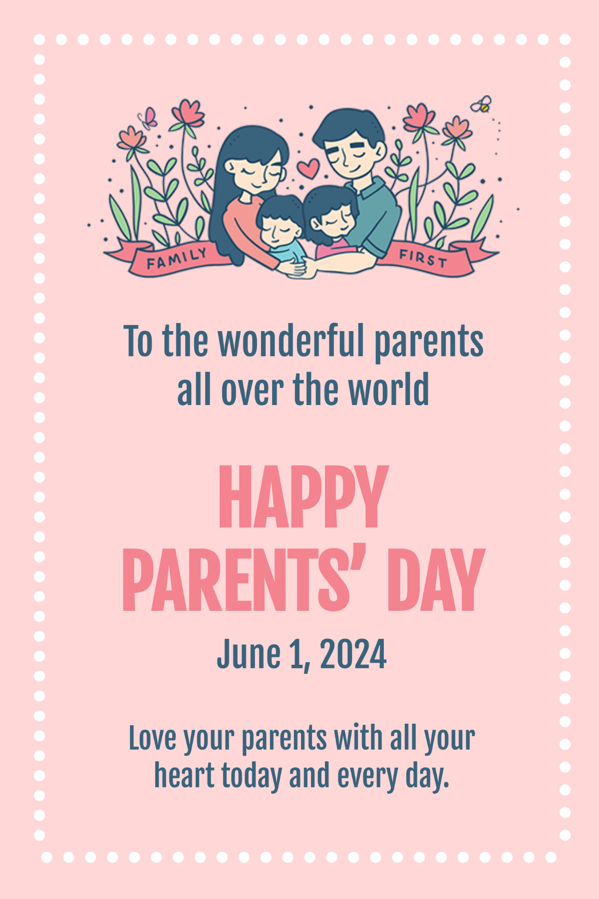 Free Parents Day Tumblr Post Template