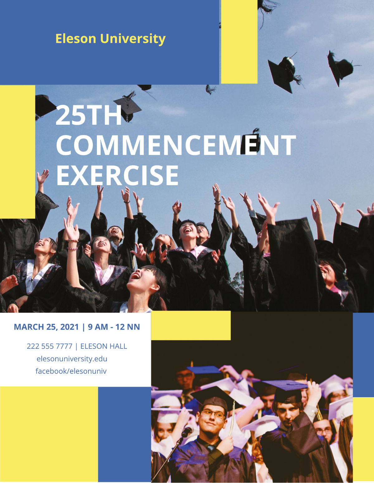 University Graduation Flyer Template