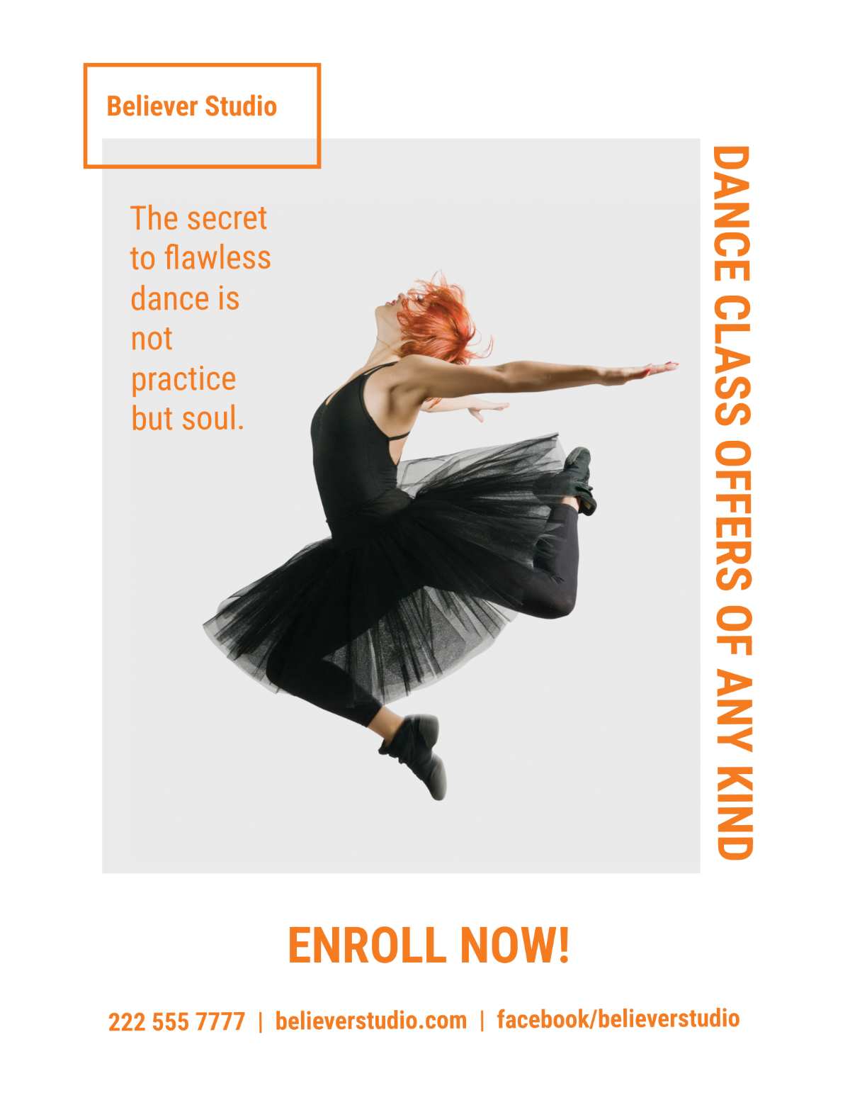 Dance Classes Flyer Template - Edit Online & Download