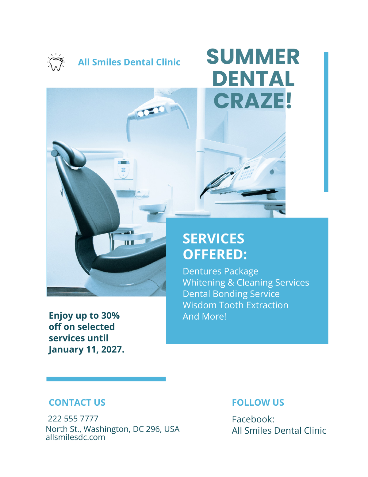 Dental Clinic Flyer Template - Edit Online & Download