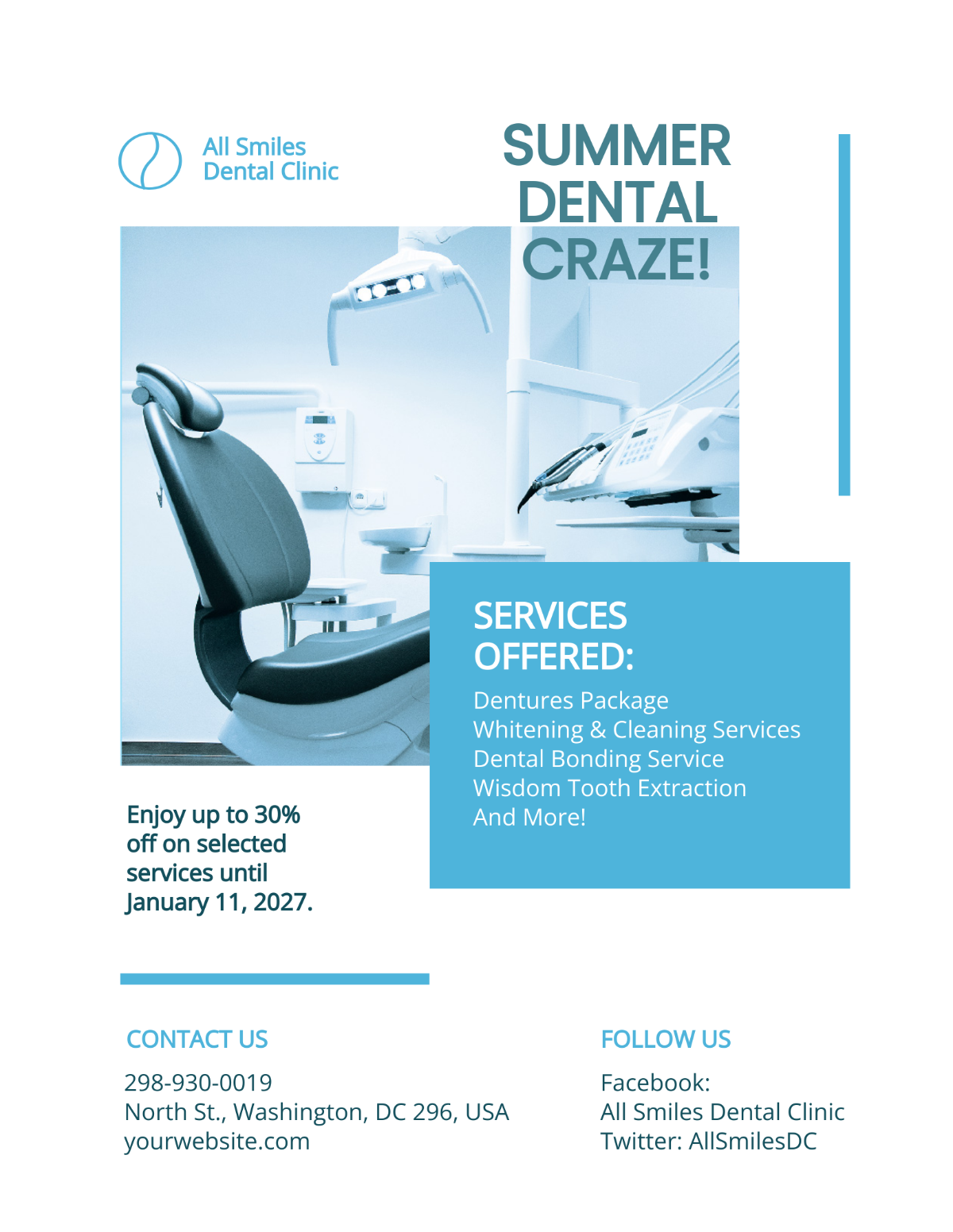 Dental Clinic Flyer Template