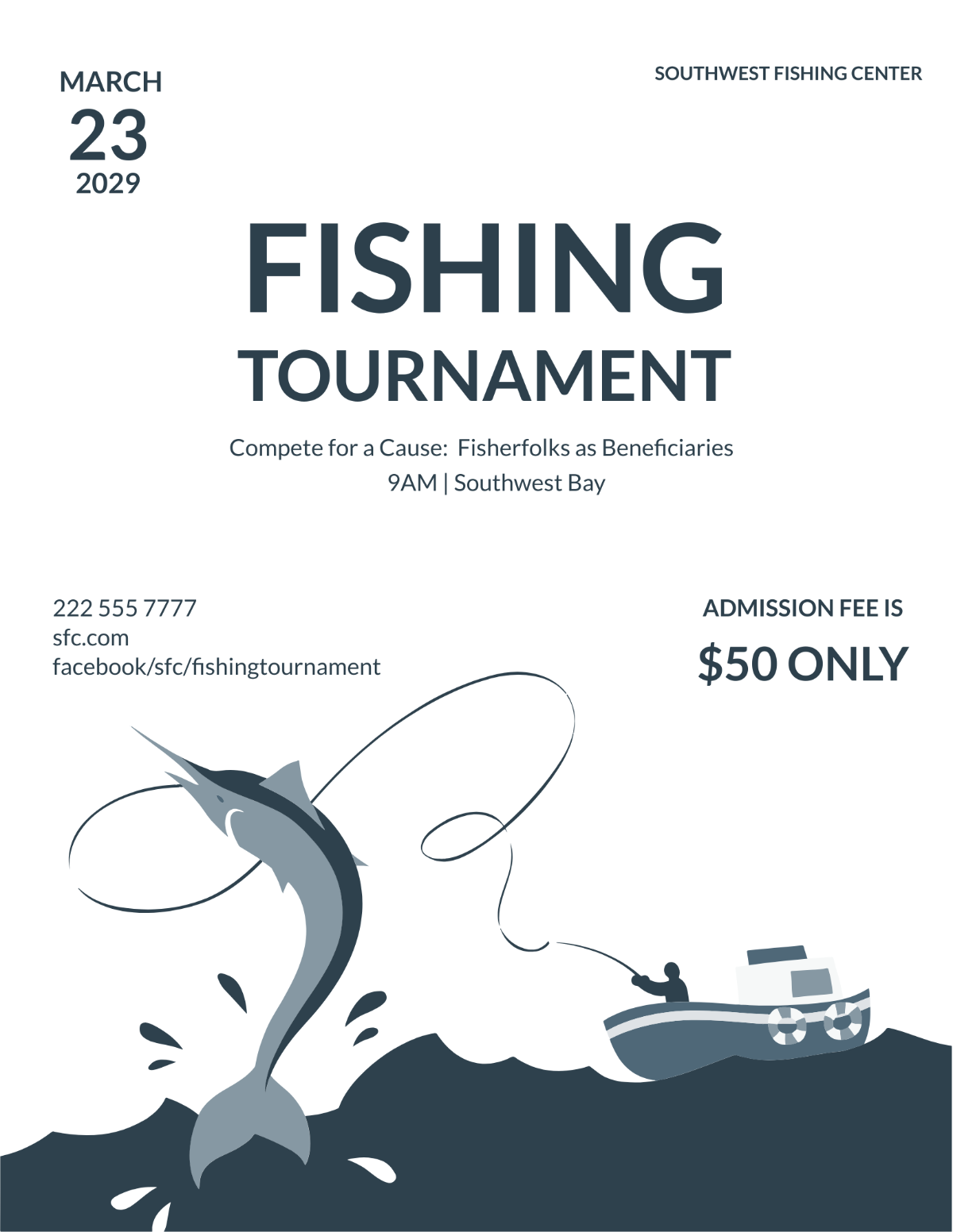 Fishing Contest Flyer