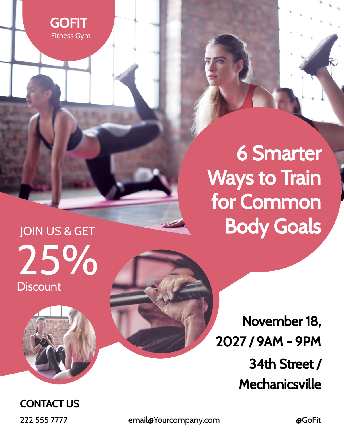 Fitness Body Shape Program Flyer