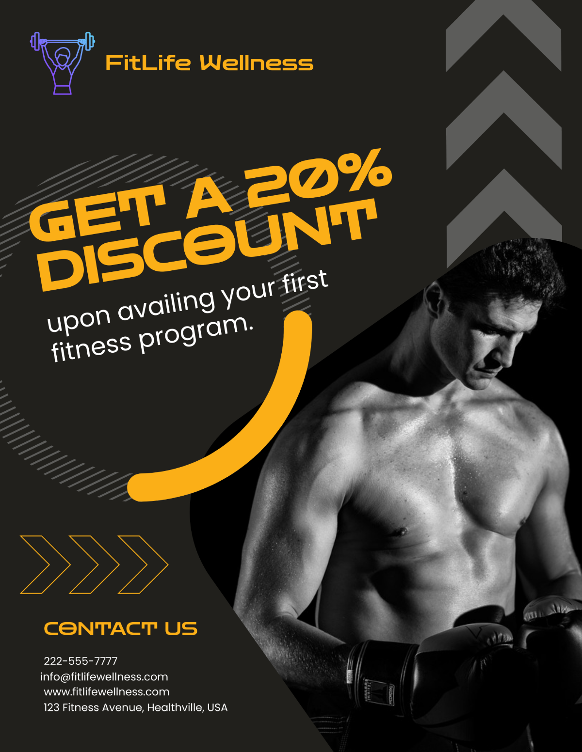 Fitness Healthy Diet Program Flyer