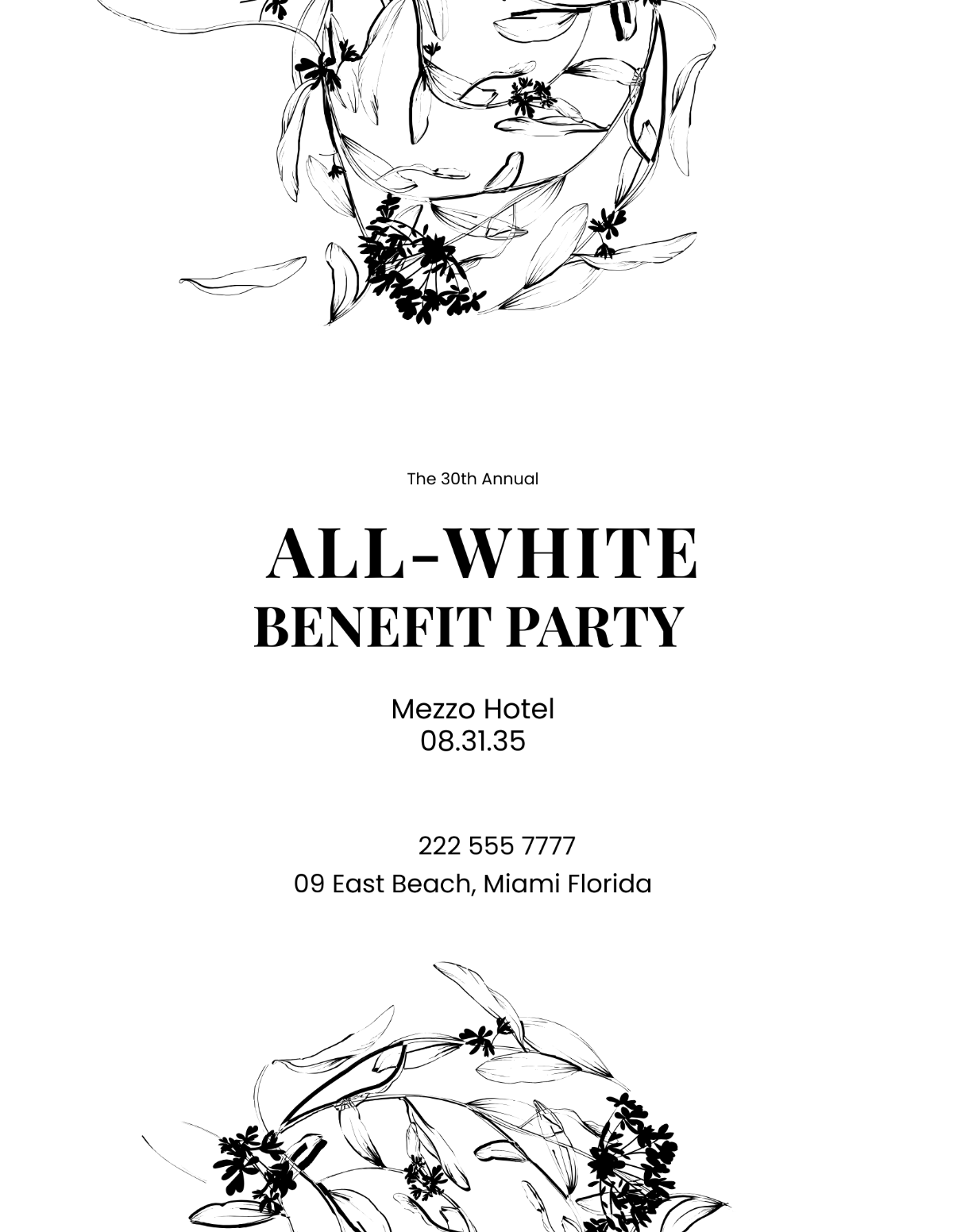 Minimal Event Flyer Template - Edit Online & Download