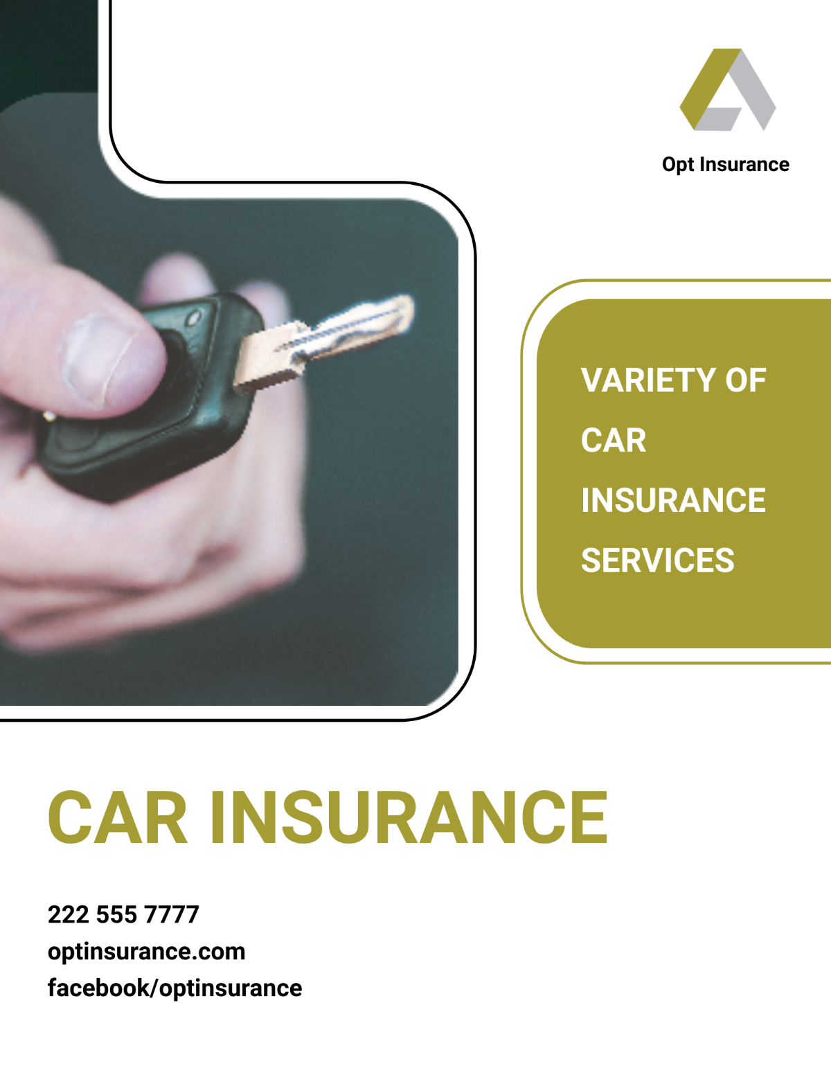 Car Insurance Company Flyer Template