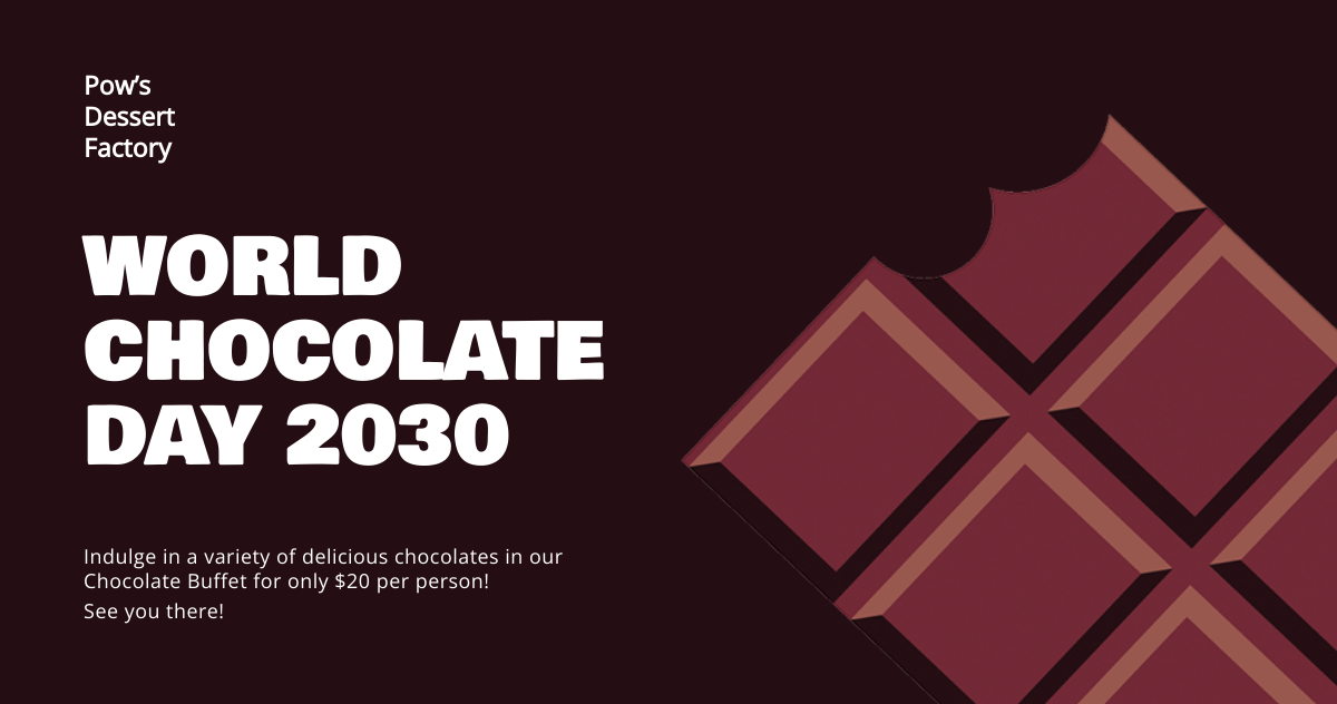Free World Chocolate Day Facebook Post Template