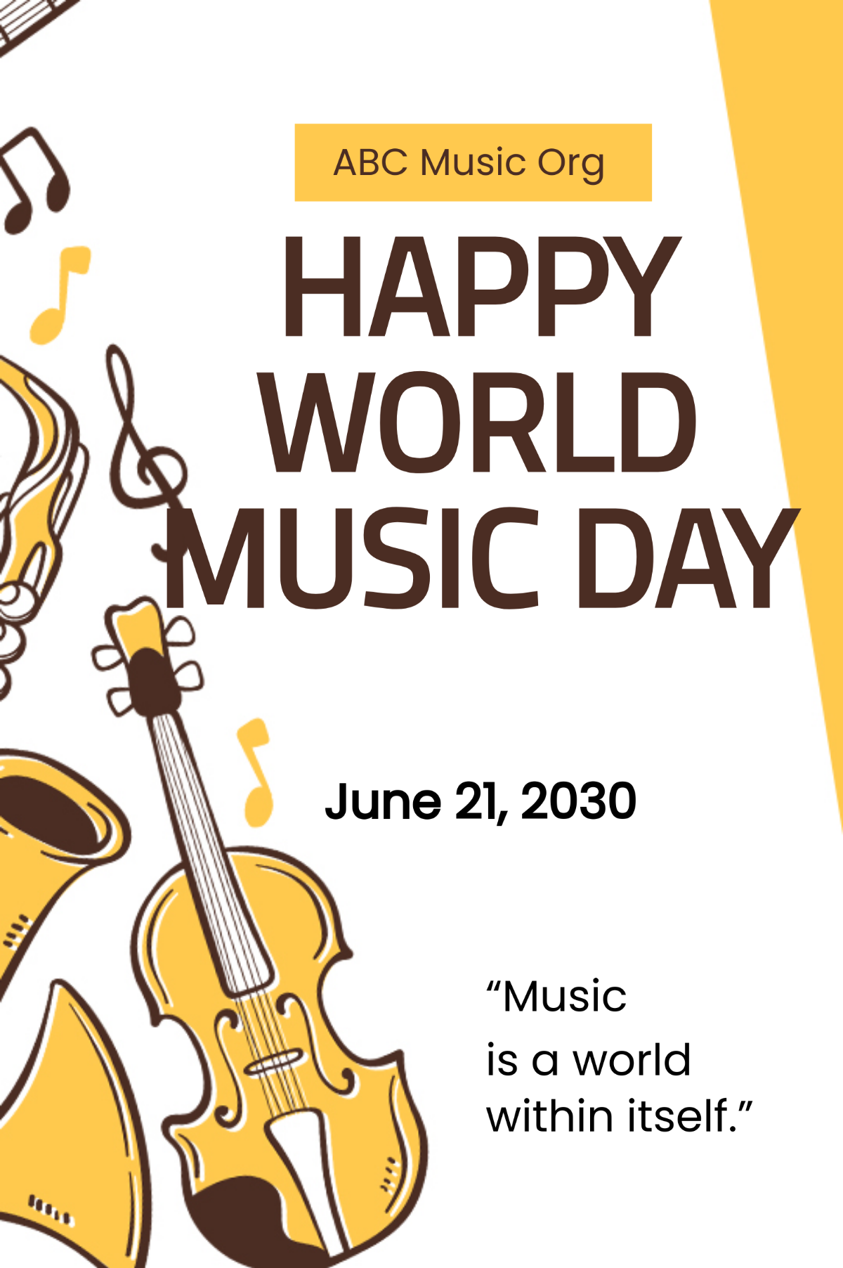 World Music Day Tumblr Post Template