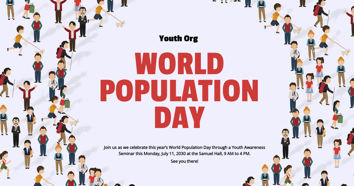 Free World Population Day Facebook Post Template