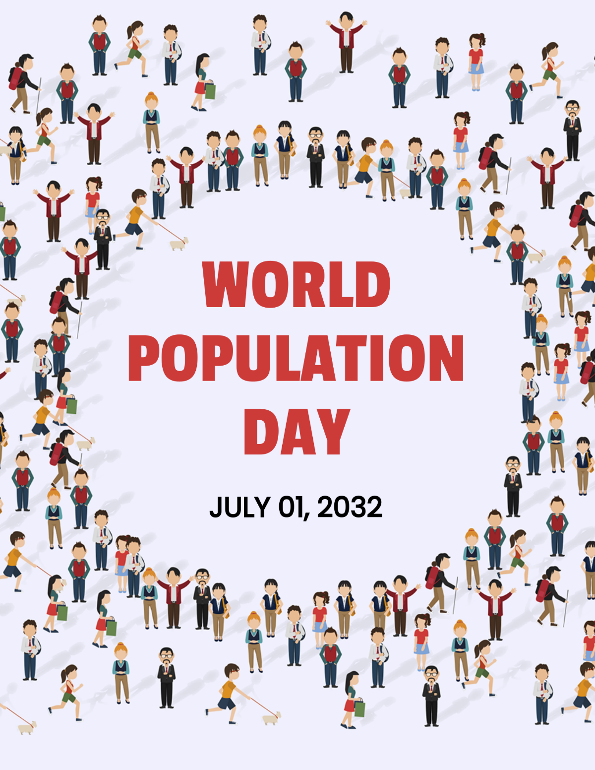 Free World Population Day Pinterest Pin Template