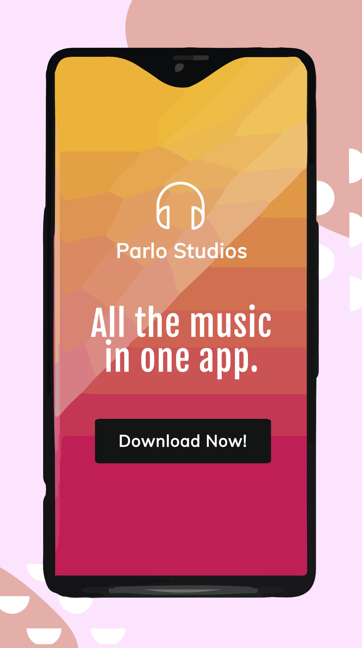 Music Studio App Promotion Whatsapp Post Template
