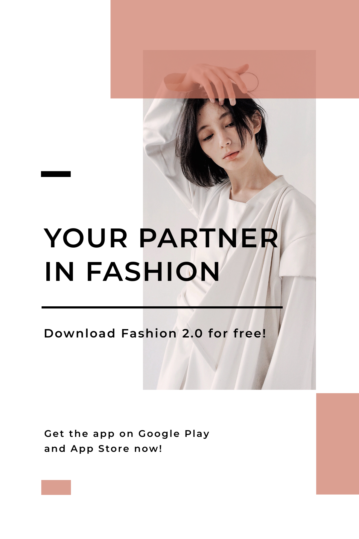 Minimalistic Fashion App Promotion Pinterest Pin
