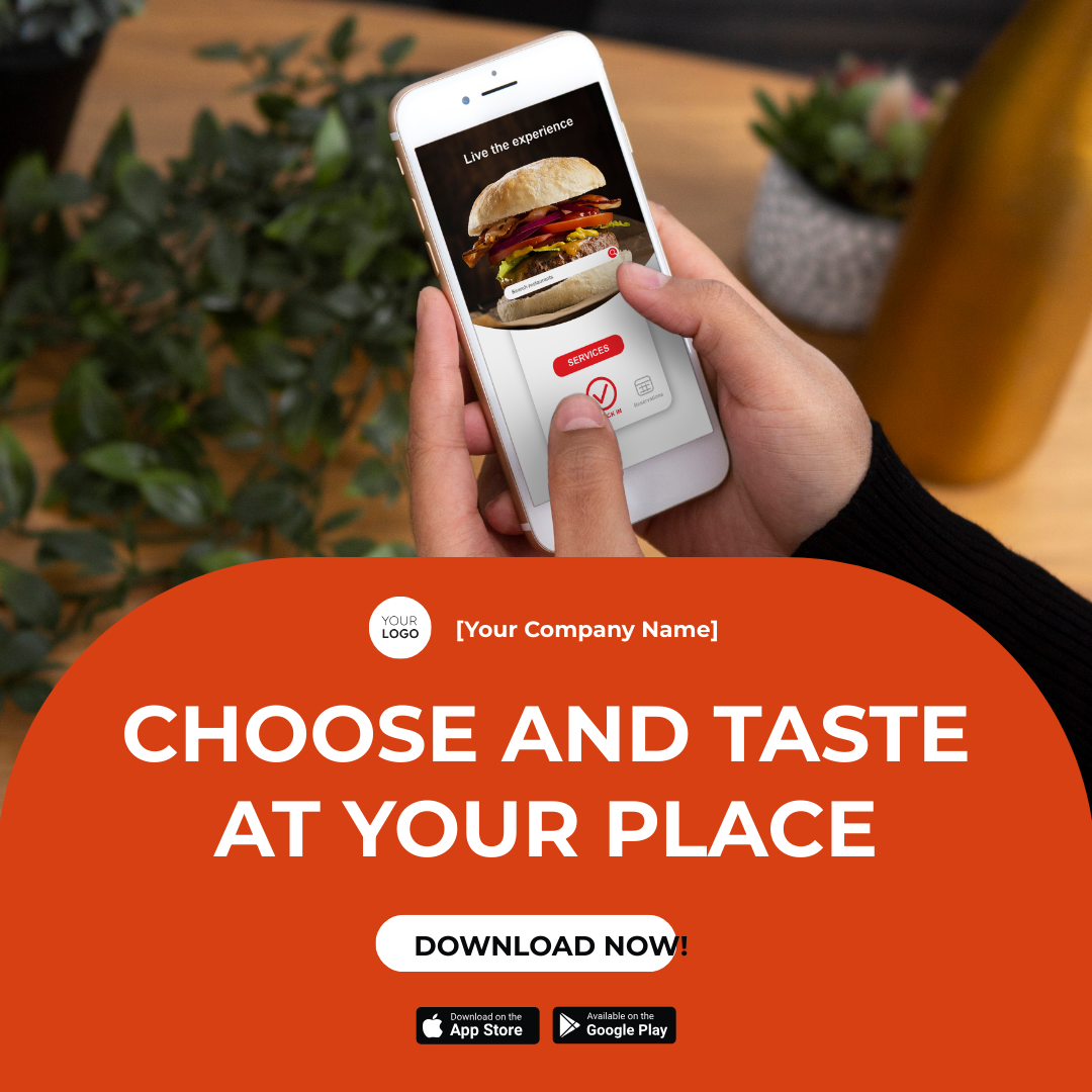 Food Mobile App Promotion Instagram Post