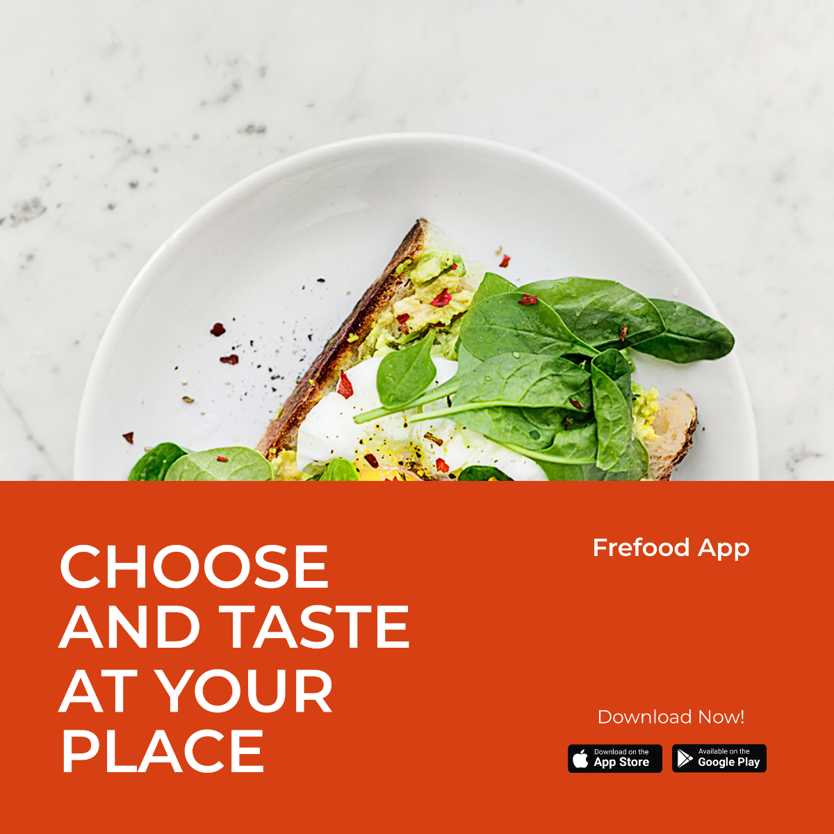 Food Mobile App Promotion Instagram Post Template