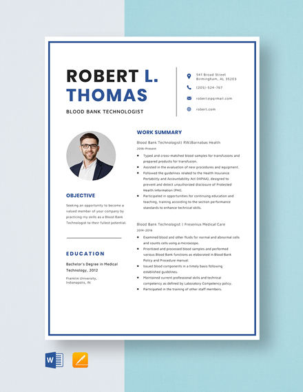 free-blood-bank-technologist-resume-template-word-apple-pages