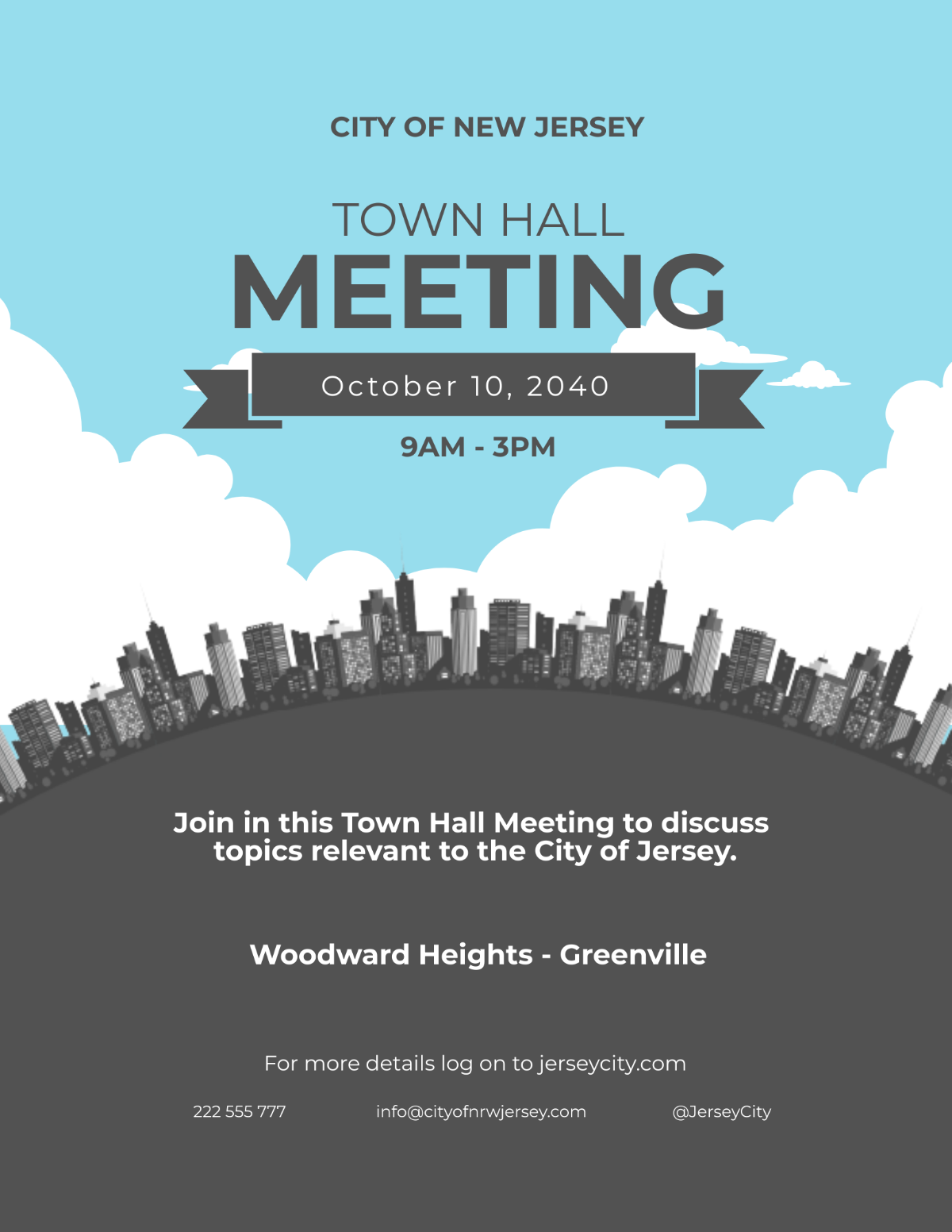 Town Hall Meeting Flyer Town Hall Meeting Flyer