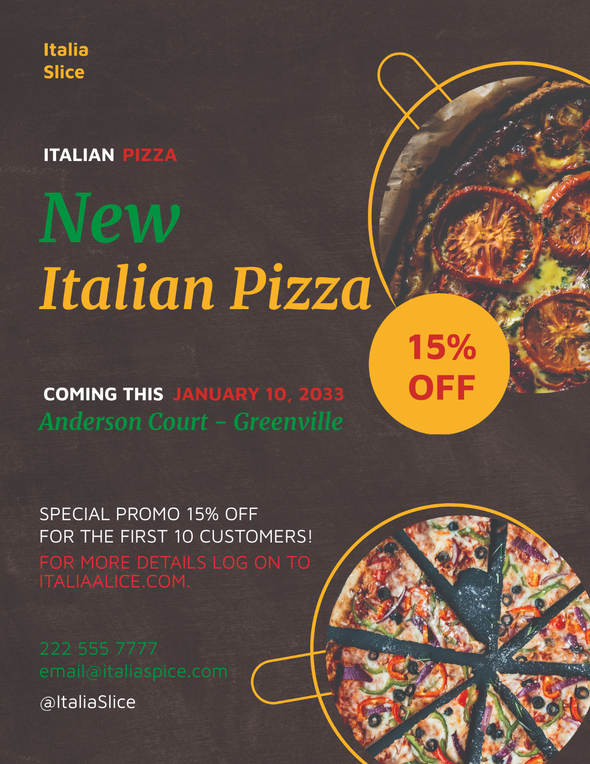 Italian Pizza Flyer