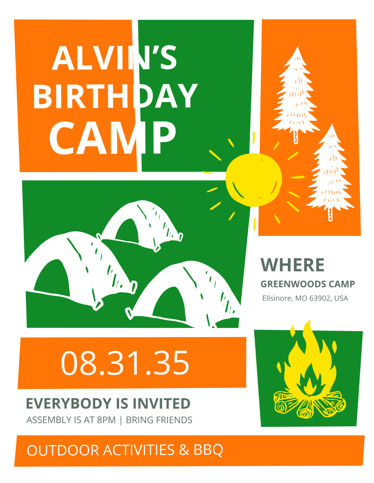Kid Birthday Event Flyer