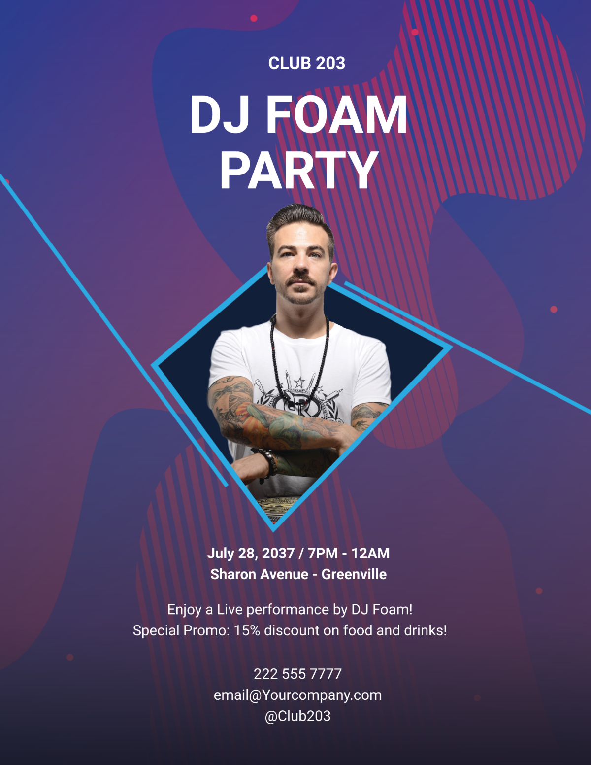 Party Time Flyer Template - Edit Online & Download