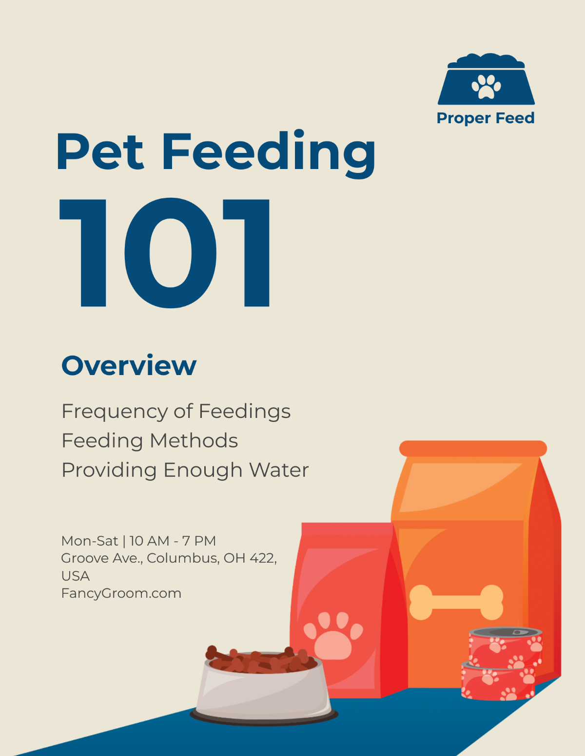 Pet Feeding Flyer Template - Edit Online & Download