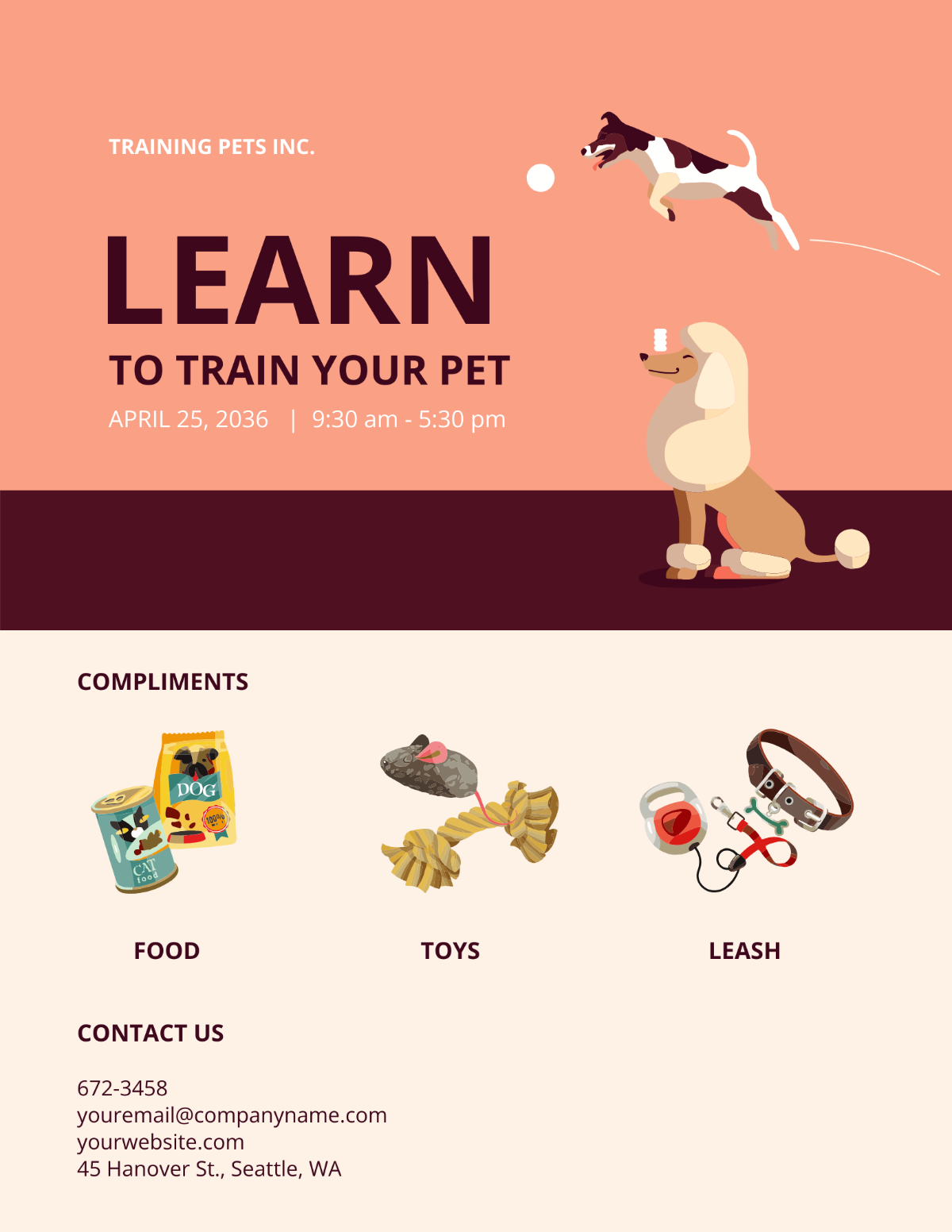 Pet Training Flyer