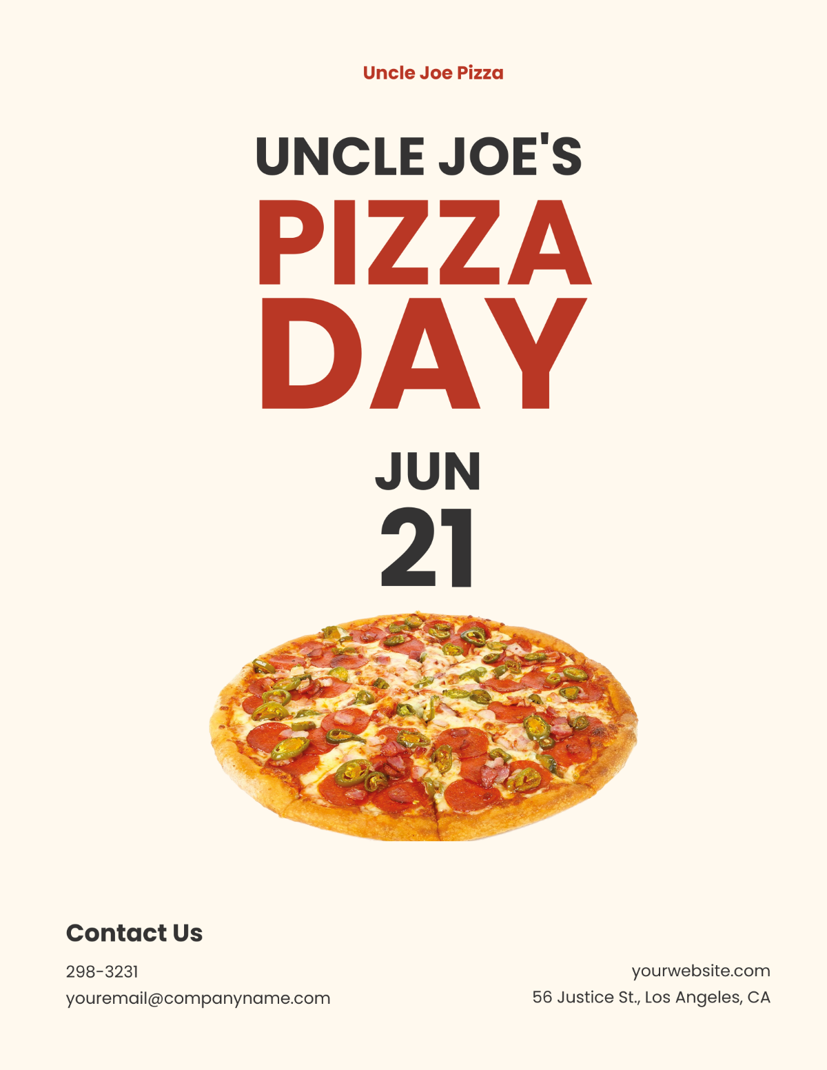Pizza Day Flyer