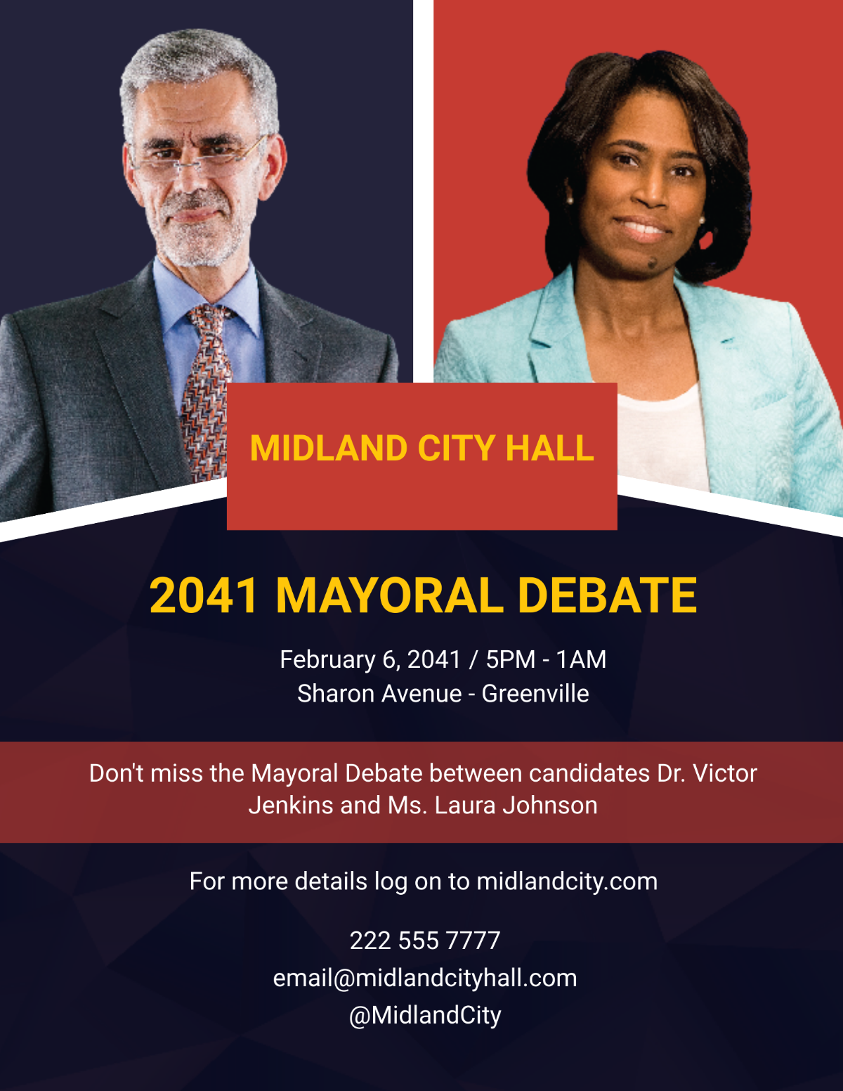 Political Debate Flyer Template - Edit Online & Download