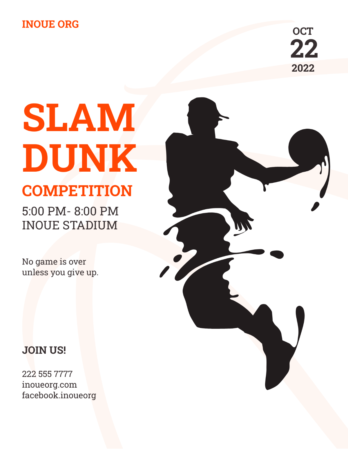 Slam Dunk Flyer Template - Edit Online & Download