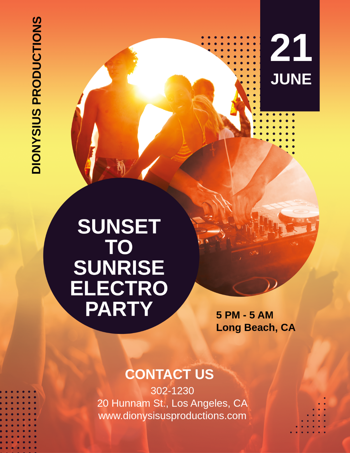 Sunset to Sunrise Flyer Template - Edit Online & Download