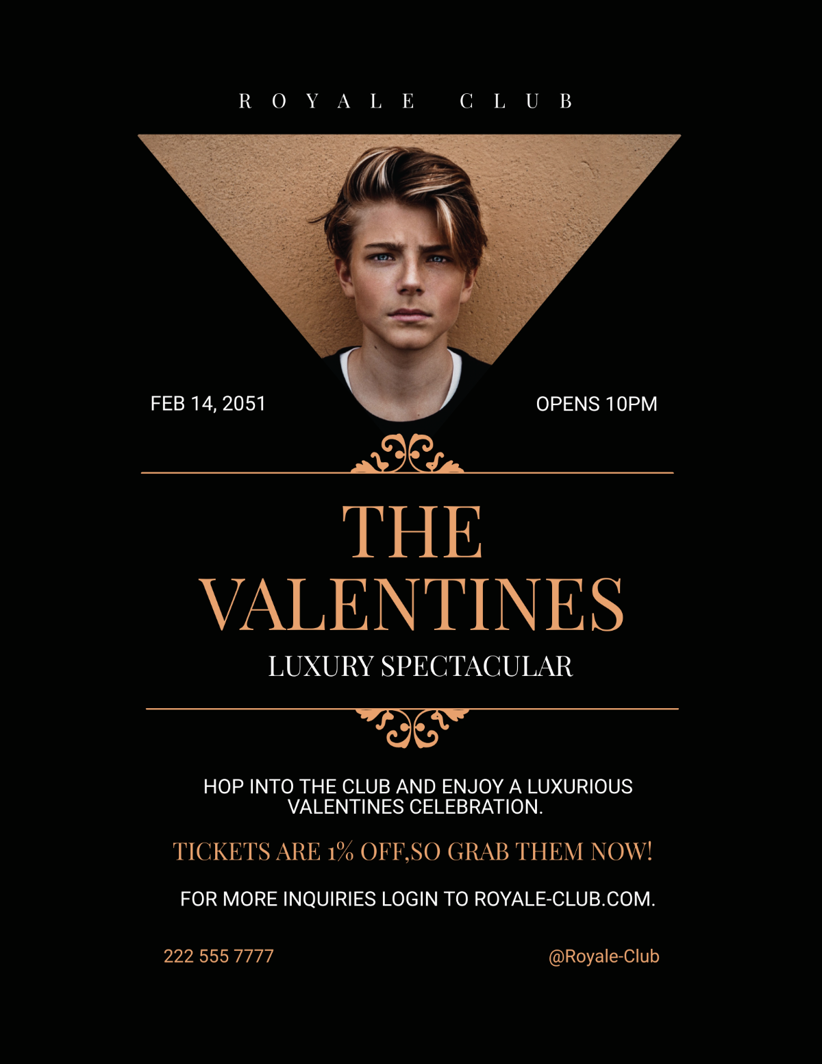 Valentines Luxury Spectacular Flyer Template - Edit Online & Download