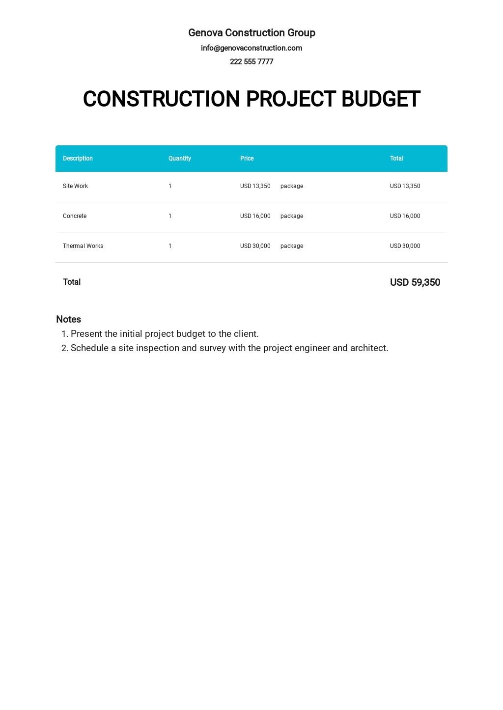 FREE Construction Tracking Sheet Template in Microsoft Excel (XLS
