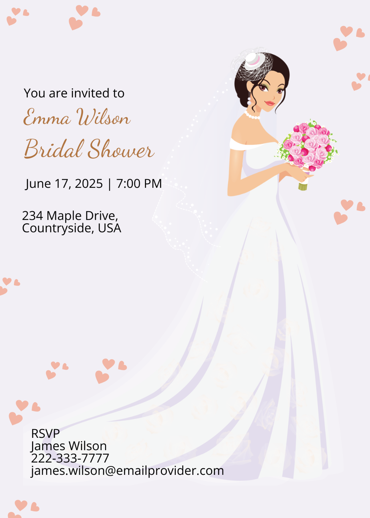 Bridal Shower Bachelorette Party Invitation