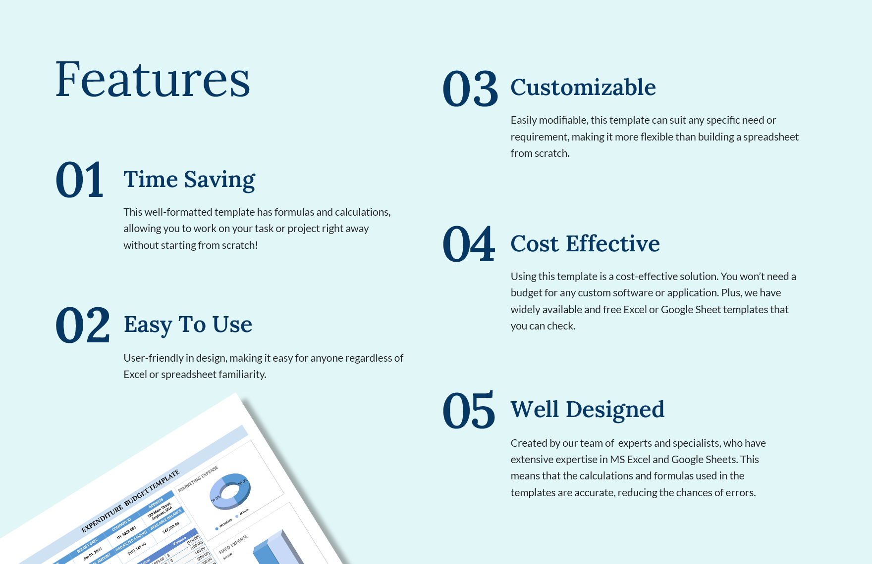 Expenditure Budget Template