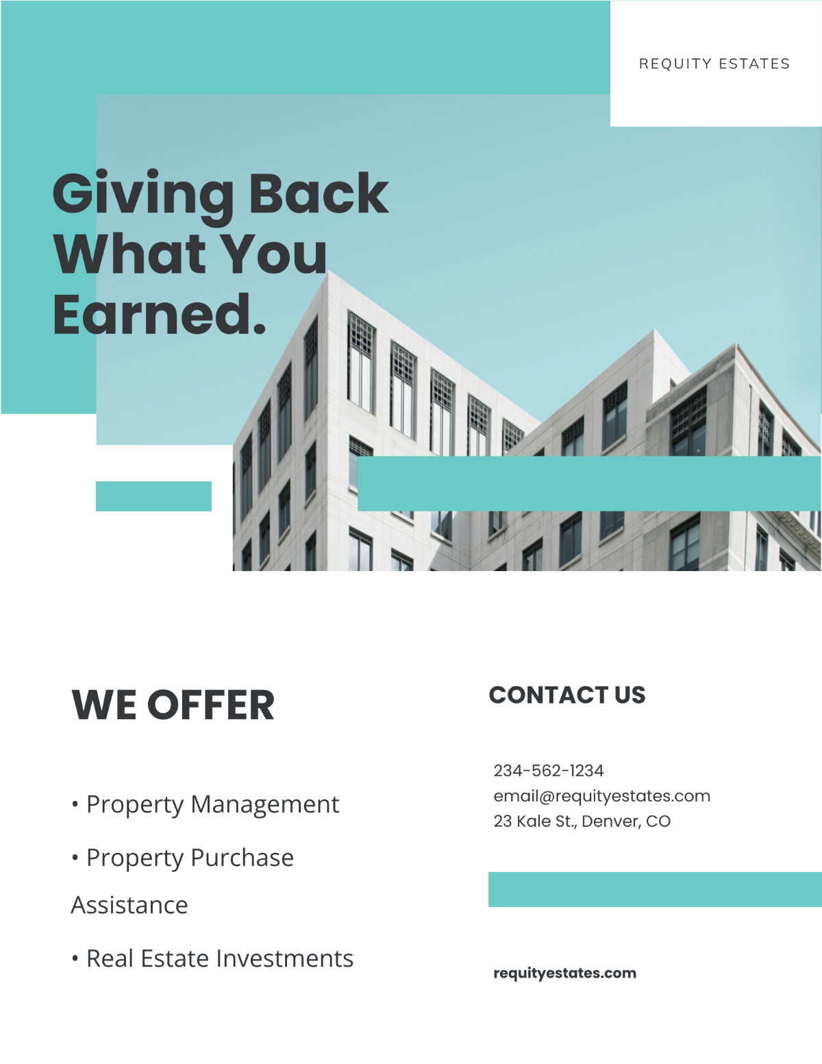 Property Agent/Agency Flyer Template - Edit Online & Download