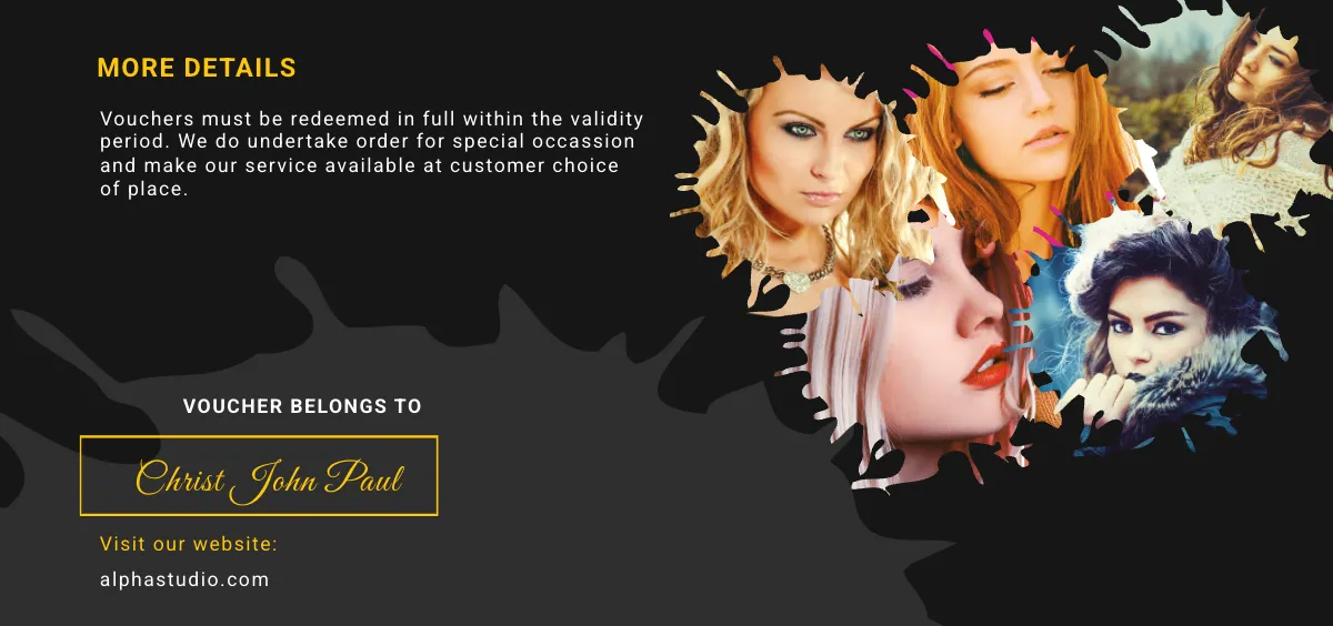 Free Photography Service Gift Voucher Template to Edit Online