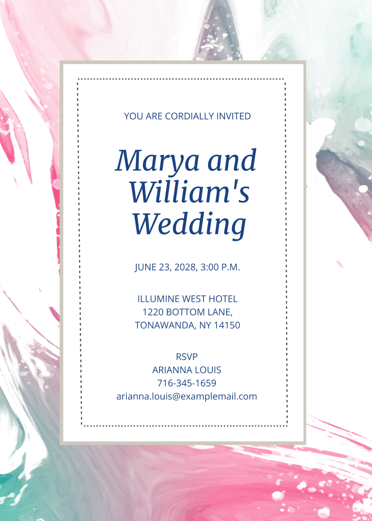 Marya Fall Wedding Invitation