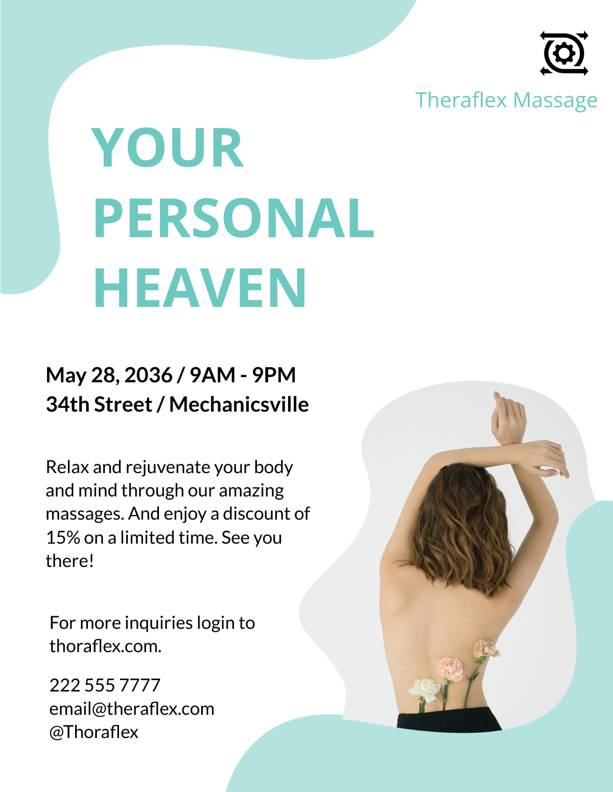 Massage Therapy Flyer Template - Edit Online & Download