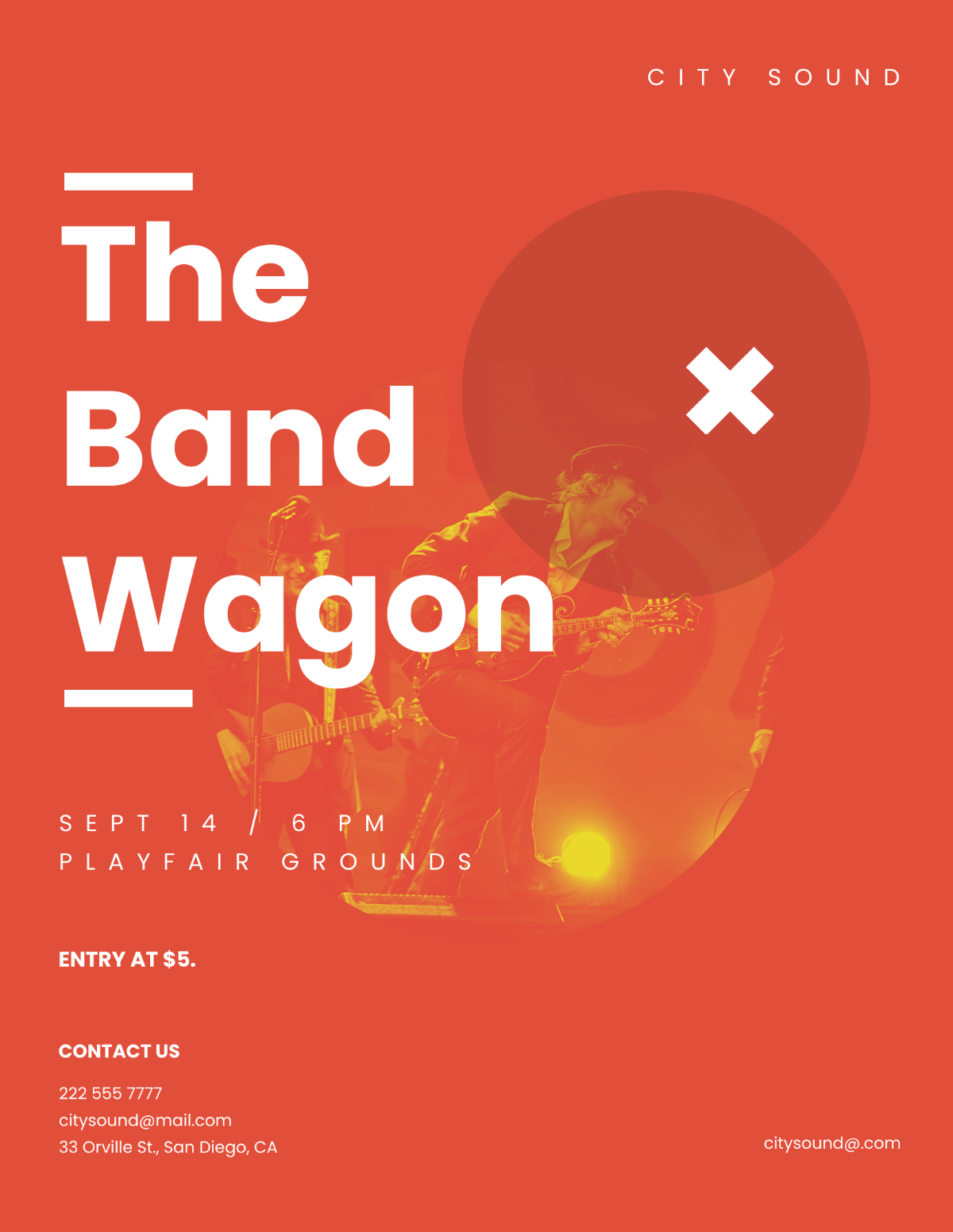 The Band Wagon Flyer