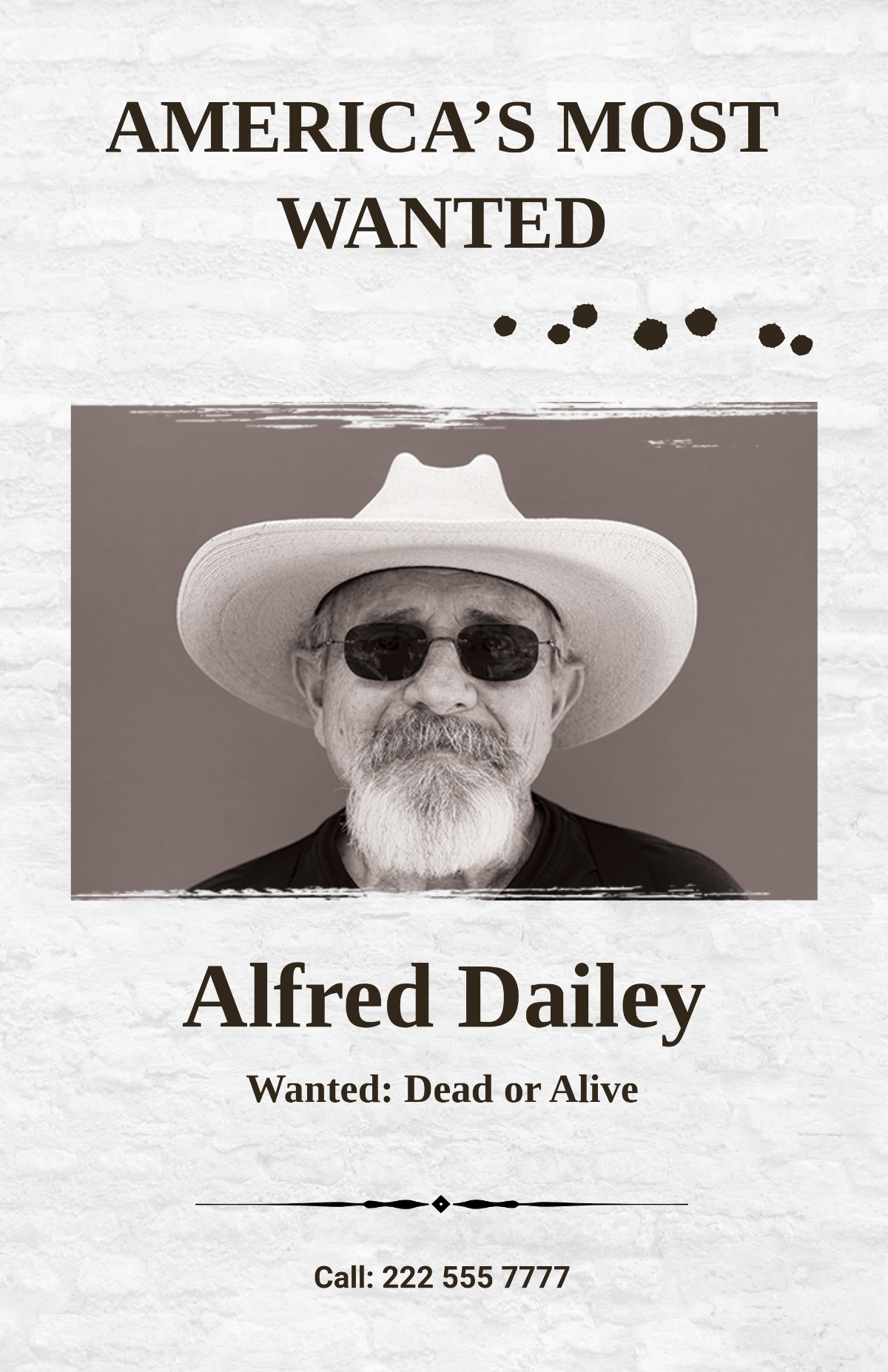 Most Wanted Poster Template - Edit Online & Download