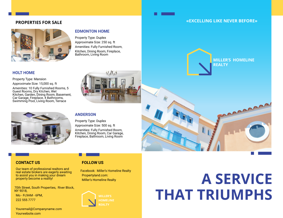 Award Winning Realtor Bi-Fold Brochure Template - Edit Online & Download