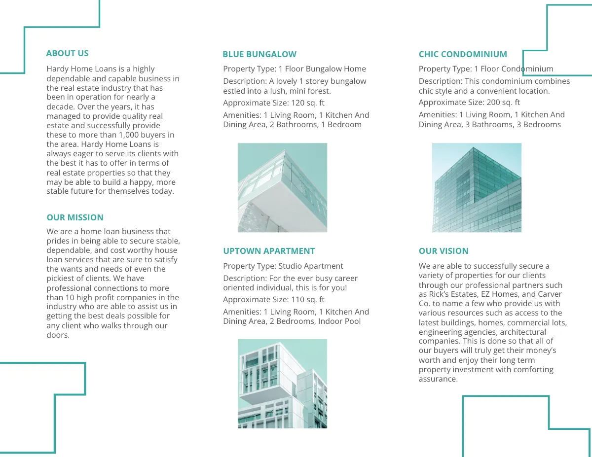 Free Home/House Loan Tri-fold Brochure Template to Edit Online