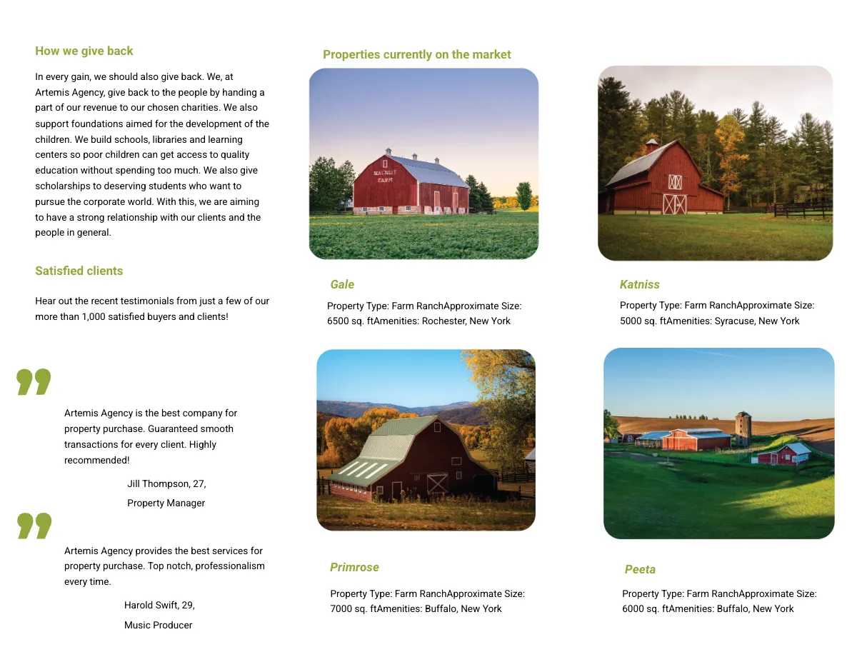 Free BRPRanch Tri-Fold Brochure Template to Edit Online