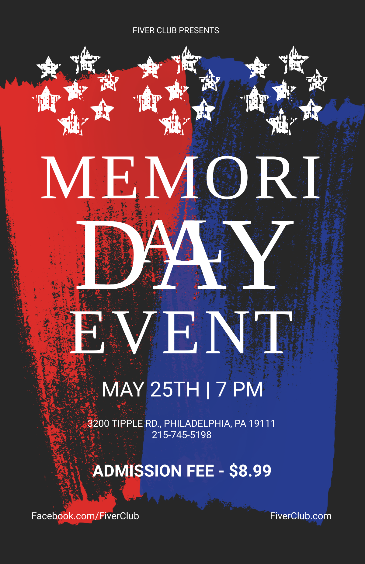 Memorial Day Celebration Poster Template