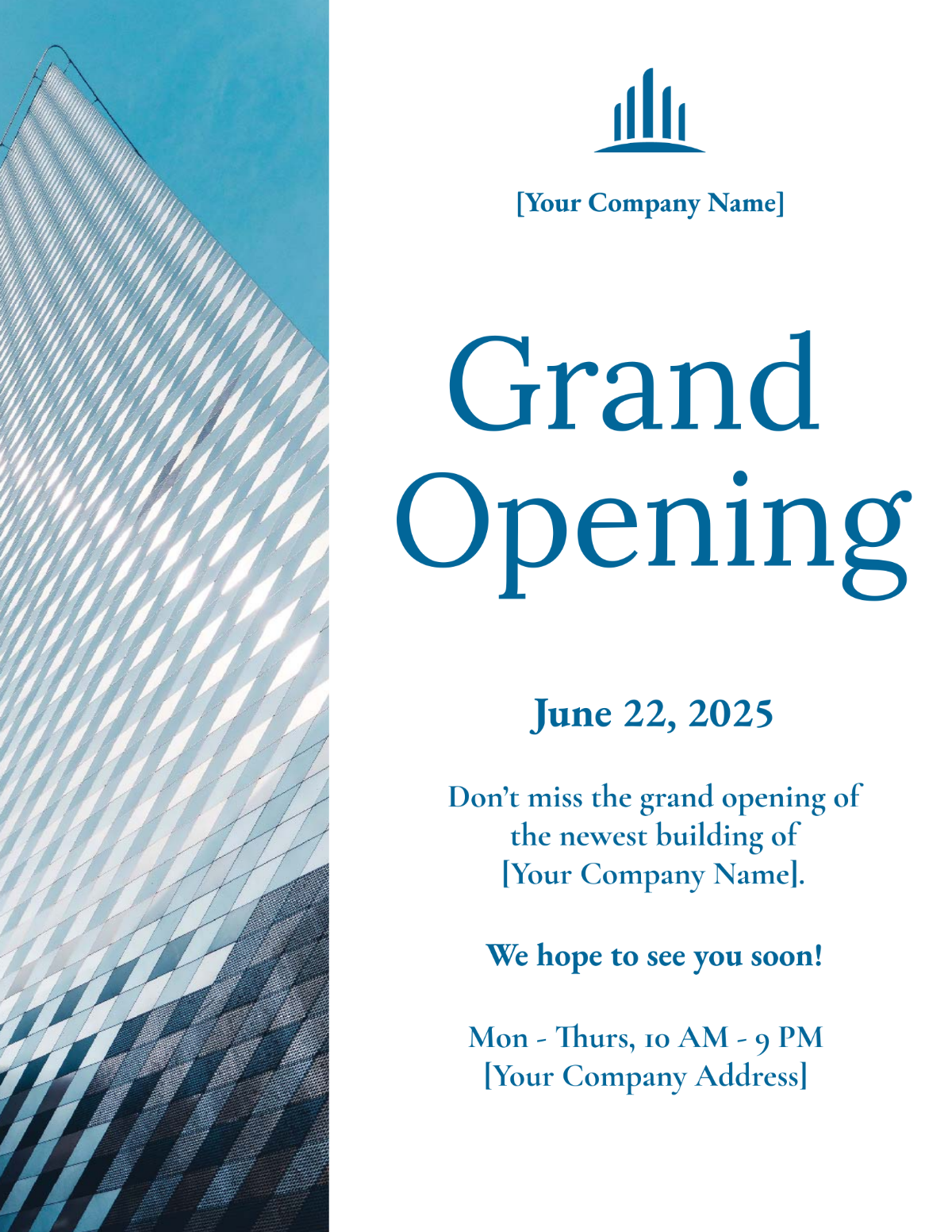 Free Company Grand Opening Flyer Template